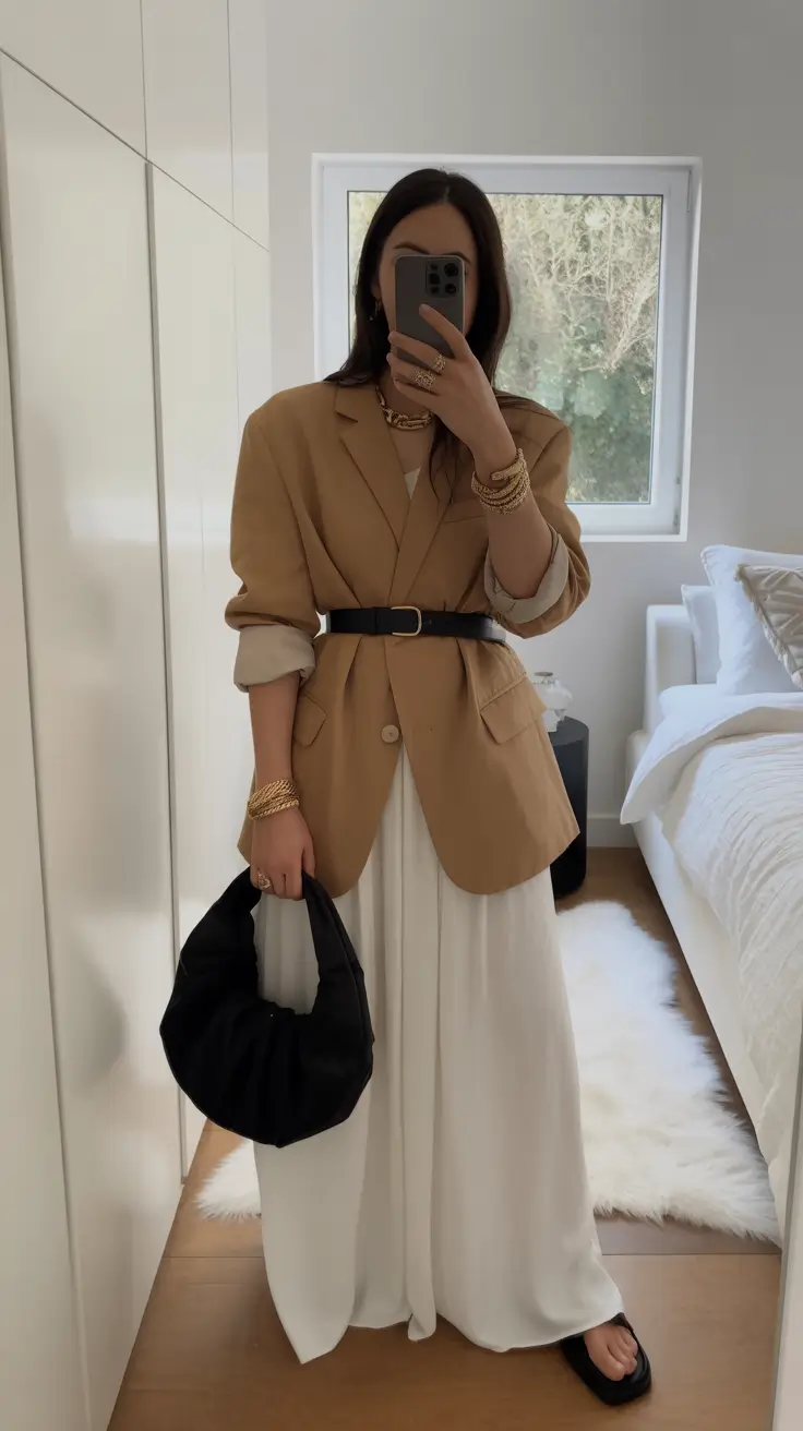 Capsule wardrobe outfits for work 2026 Neutral Ease