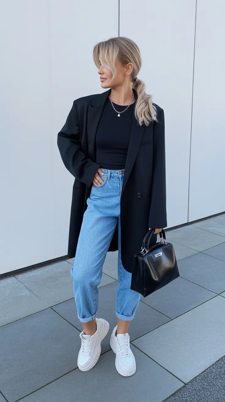 Chic mom outfits 2026 Street Cool with Structure