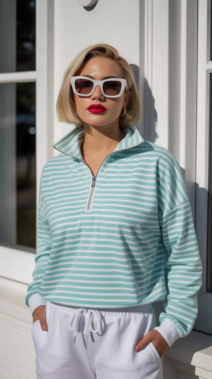 Chic mom outfits 2026 Minty Fresh Ease