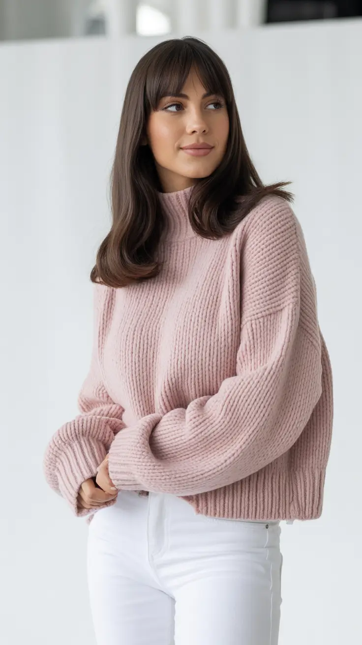 Chic mom outfits 2026 Powder Pink Serenity