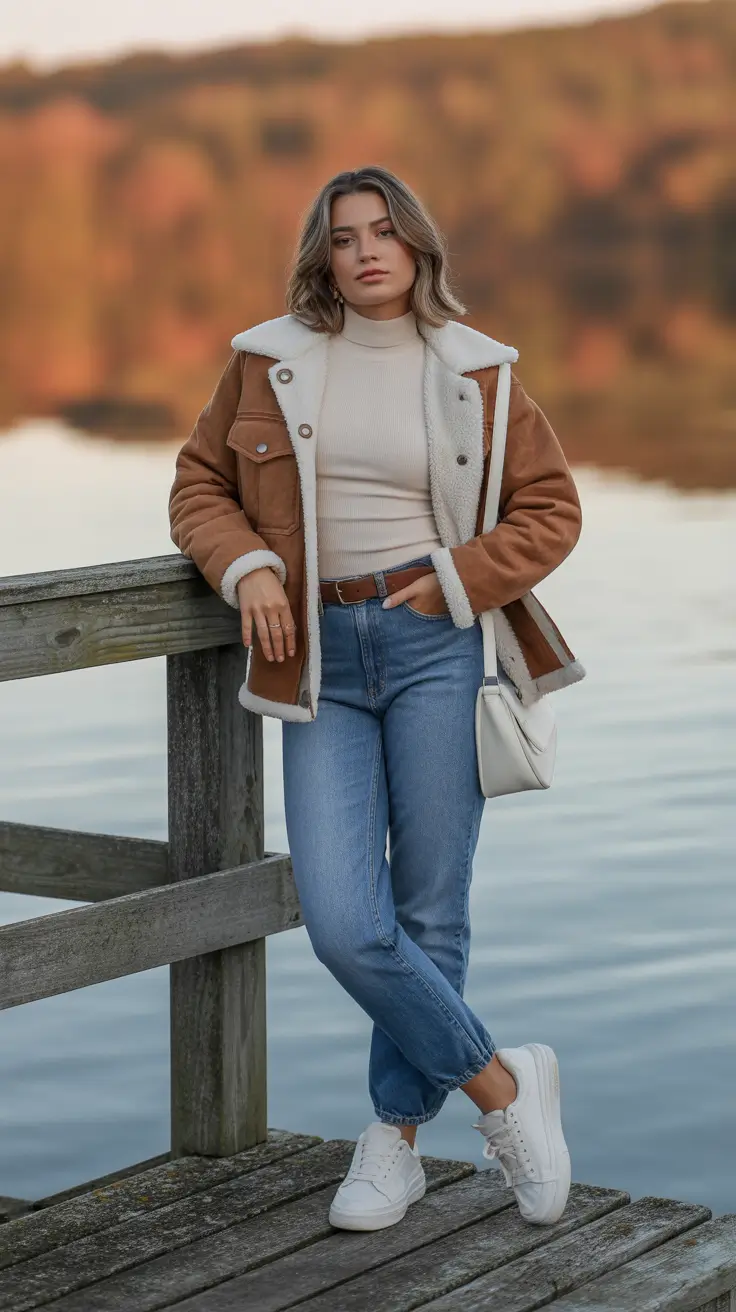 Chic mom outfits 2026 Weekend by the Lake