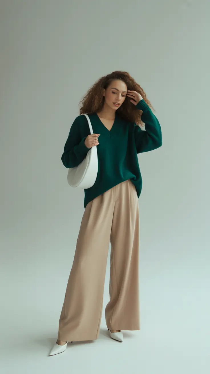 Chic mom outfits 2026 Emerald Calm