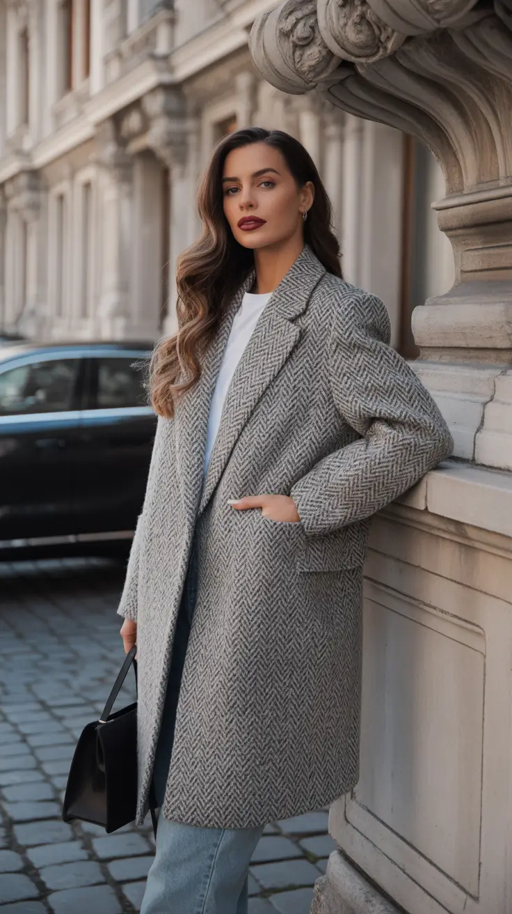 Chic mom outfits 2026 City Elegance in Gray