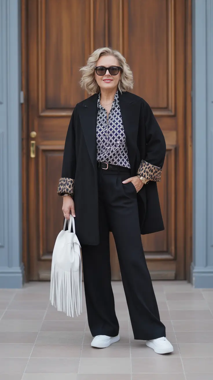 chic outfits for women over 50 in 2026 urban edge with a hint of wild