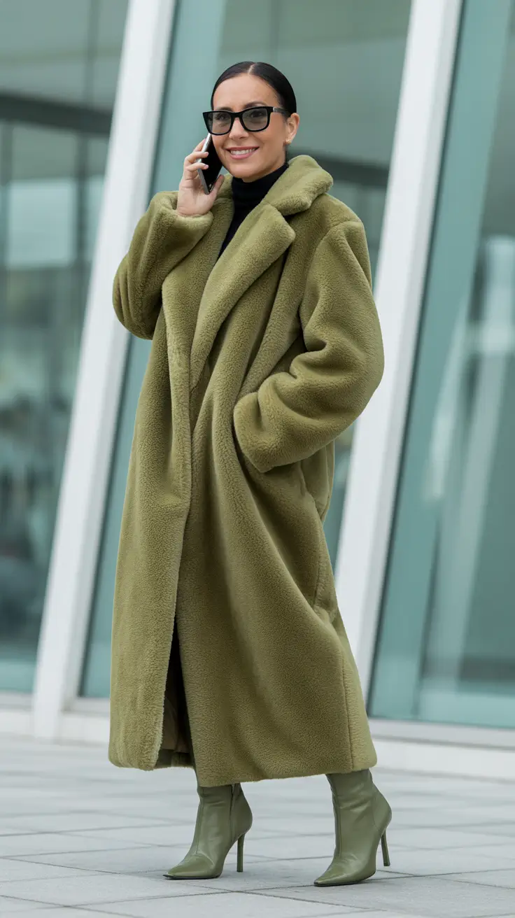 chic outfits for women over 50 in 2026 green coats and cool mornings