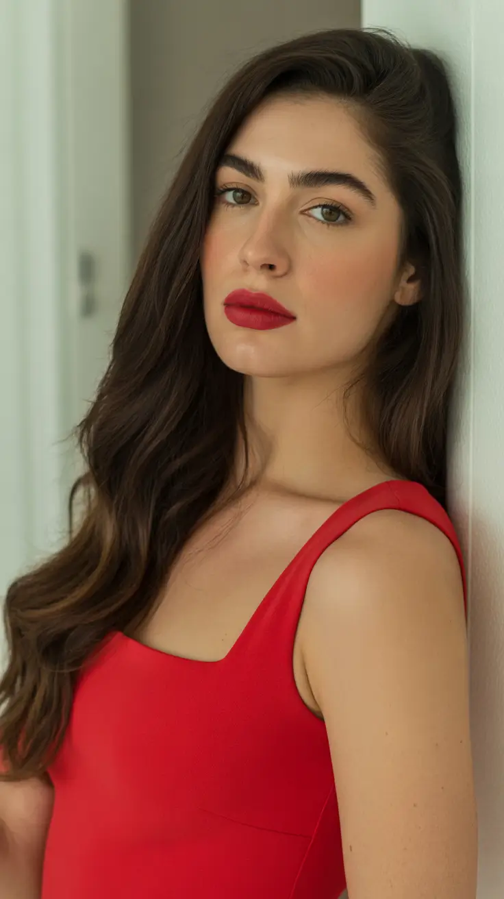 Cool dark brown hair color 2026 Deep Cocoa Brunette With Red-Toned Edge