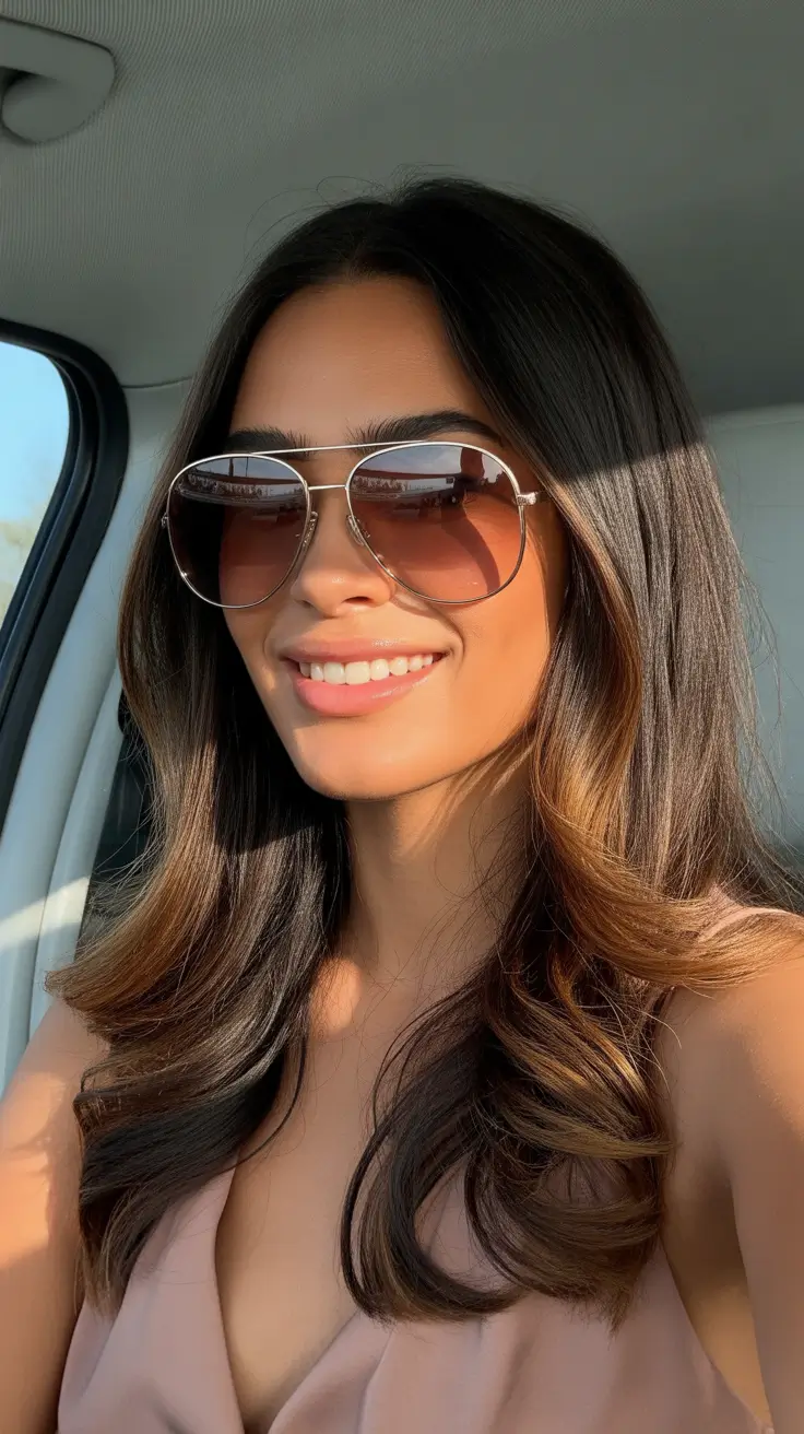 cool hair color for brown skin 2026 Bronzed Mocha Waves