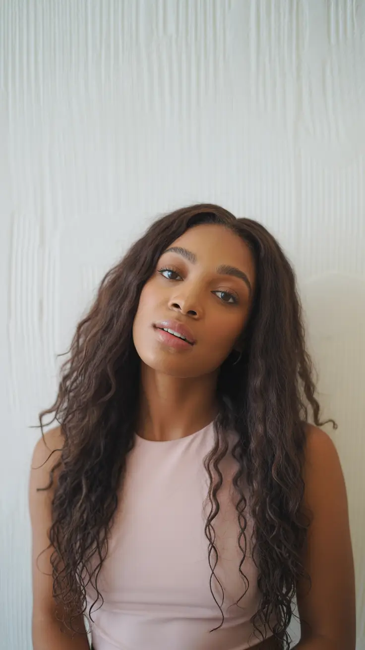 cool hair color for brown skin 2026 Soft Chocolate Coils