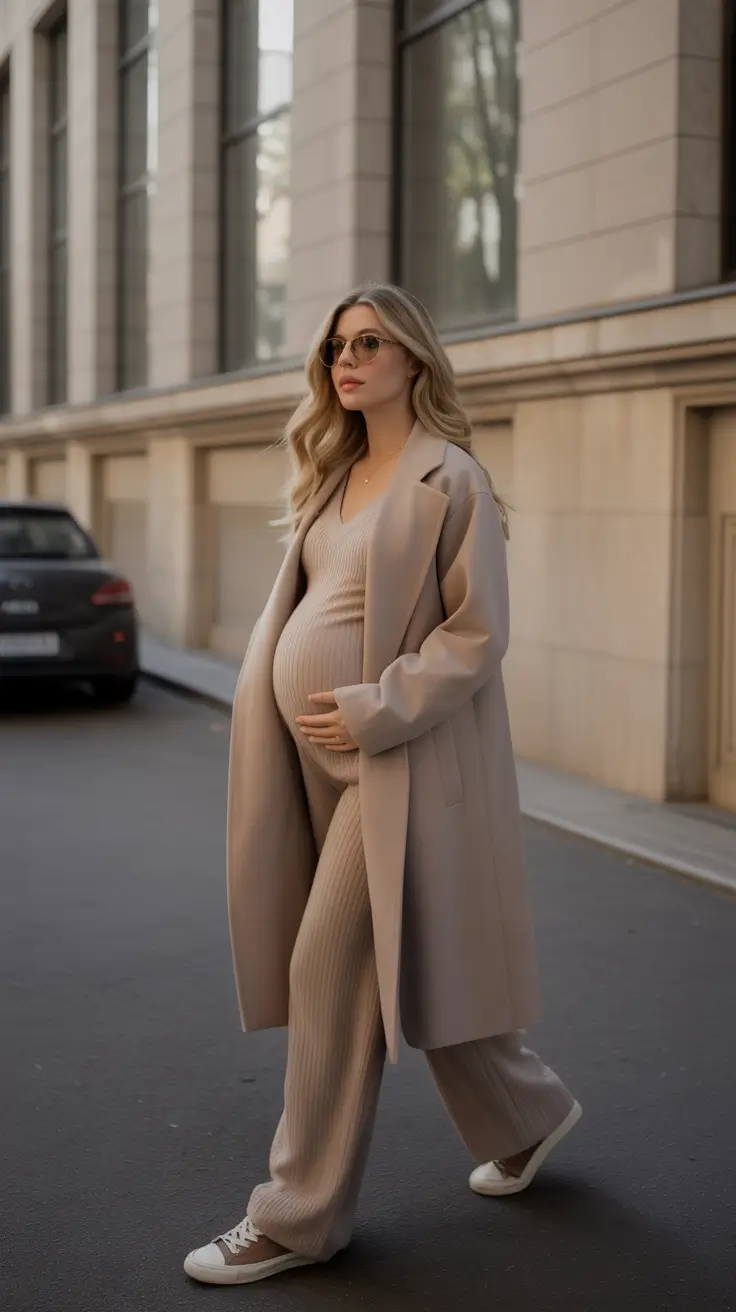 Cute pregnancy outfits 2026 Soft Neutrals, Elevated Comfort