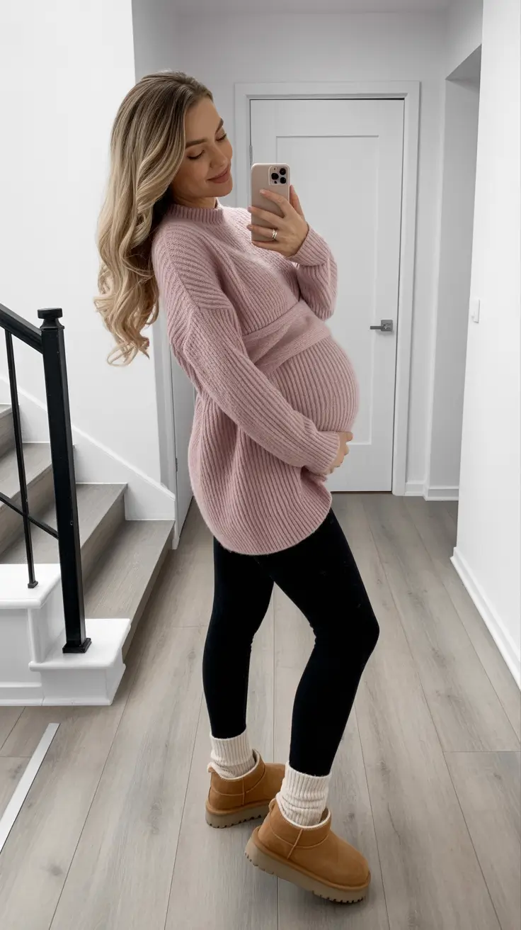 Cute pregnancy outfits 2026 Soft Blush Comfort