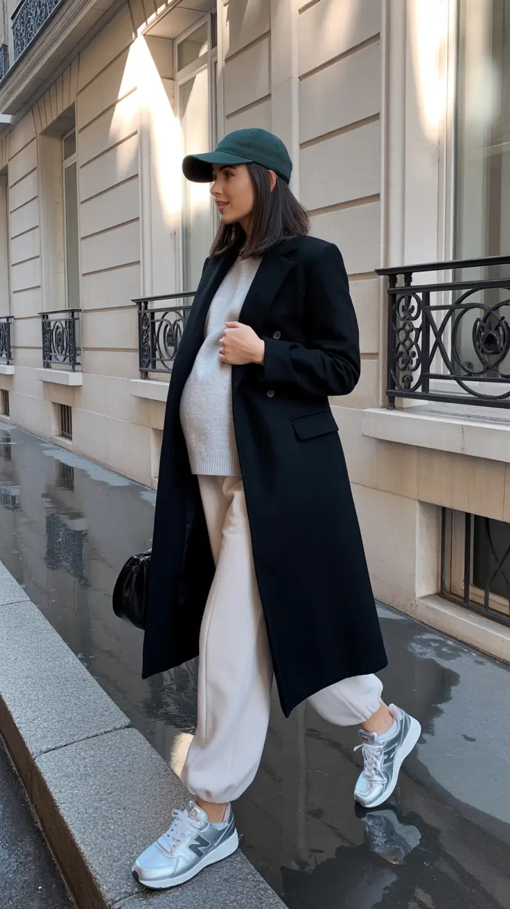 Cute pregnancy outfits 2026 Parisian Street Cool