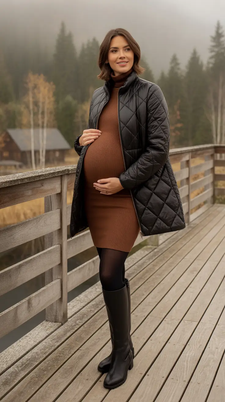 Cute pregnancy outfits 2026 Mountain Escape Minimalism