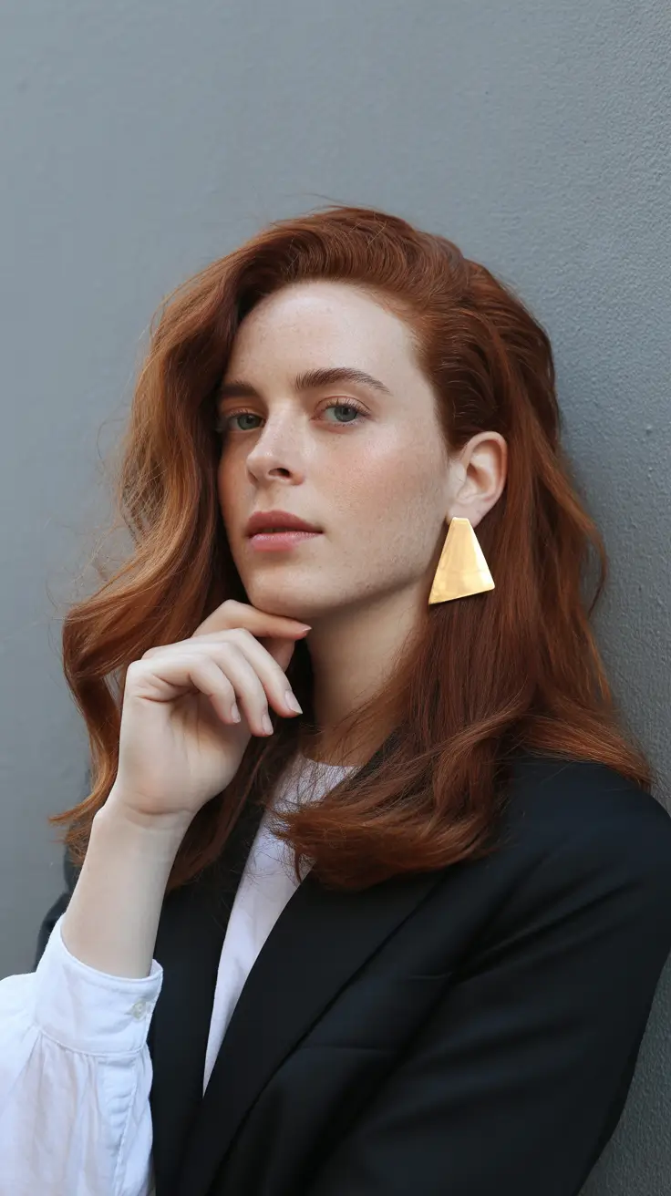 Effortless hair color ideas 2026 Copper Ember Elegance