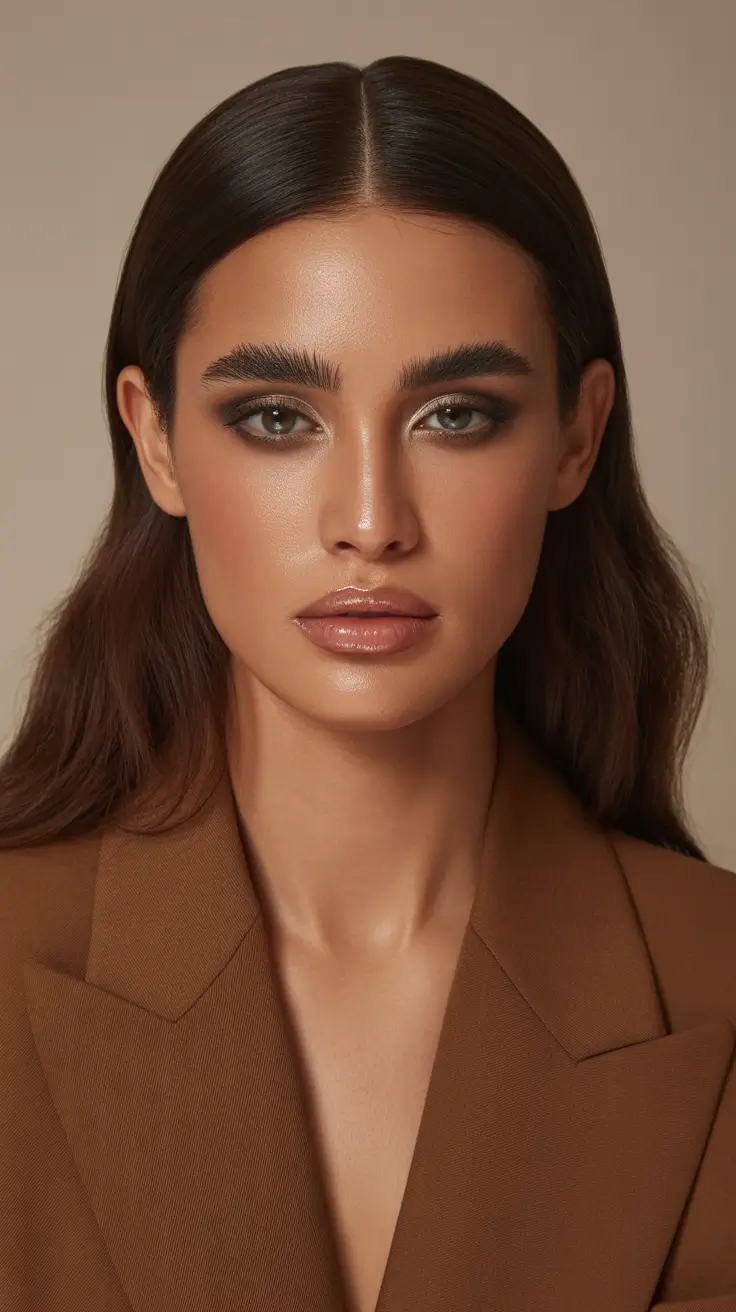 Effortless hair color ideas 2026 Glossy Chestnut Perfection