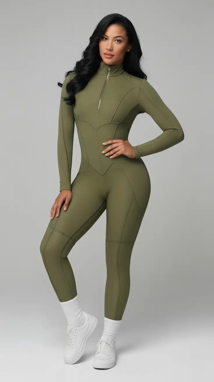 Gym outfit ideas 2026 Olive Precision
