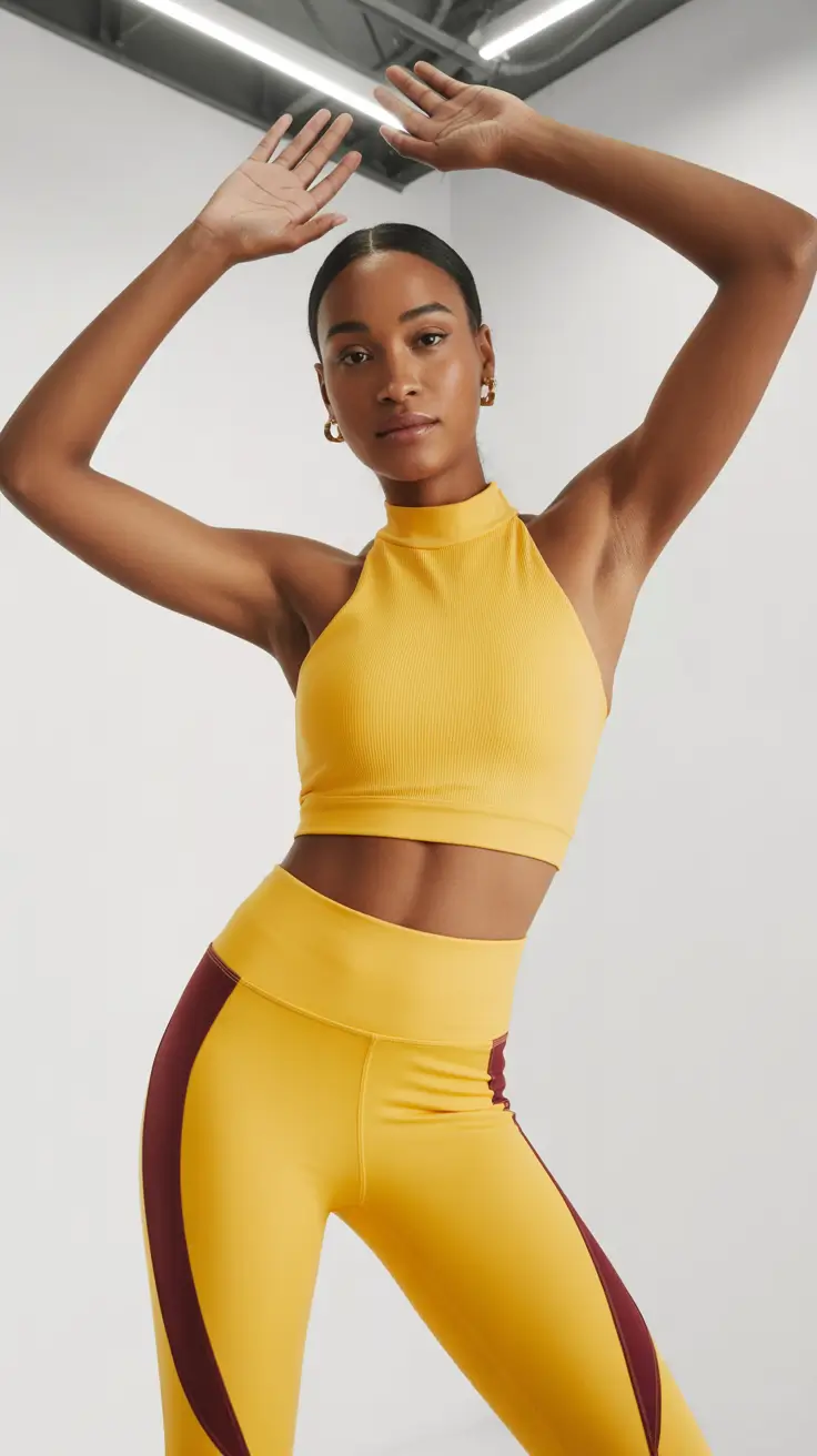 Gym outfit ideas 2026 Golden Momentum