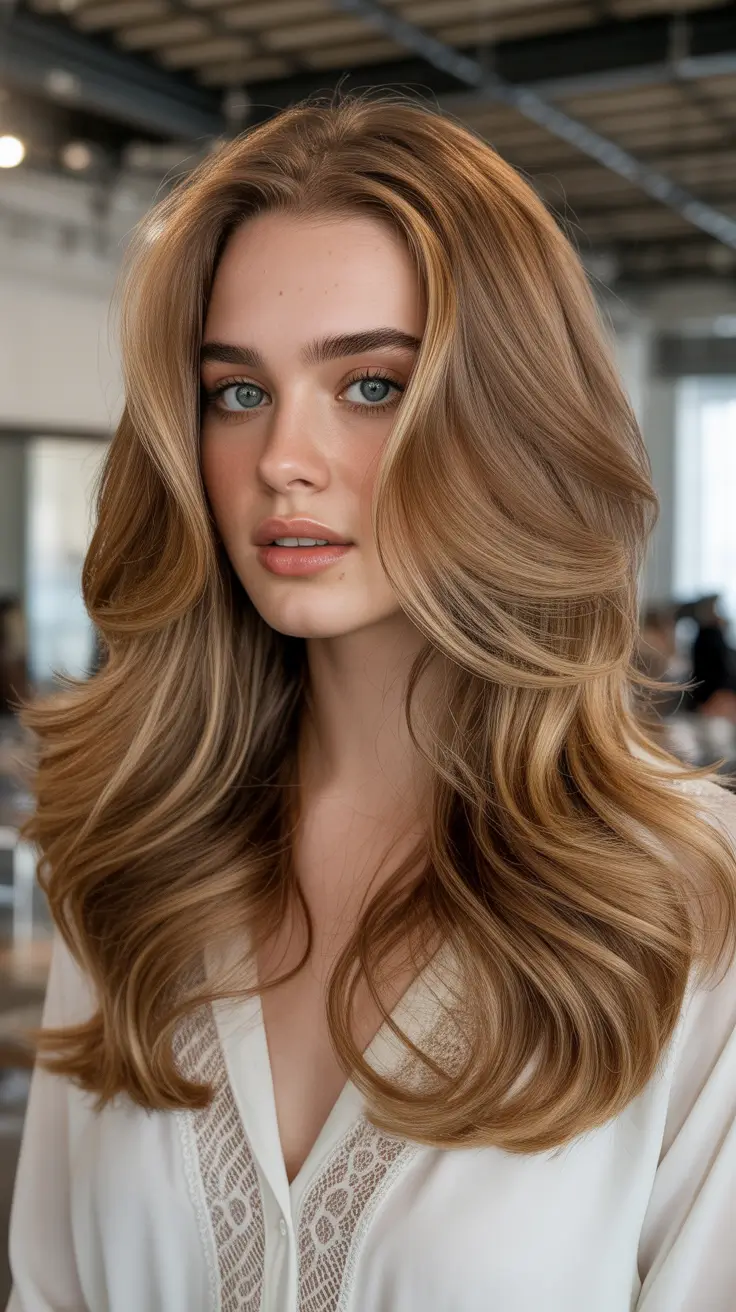 Honey blonde hair color 2026 Golden Volume With a Soft Silhouette