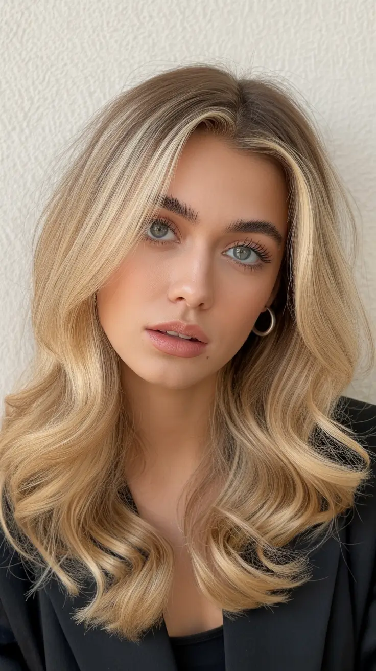Honey blonde hair color 2026 Golden Face-Framing Highlights