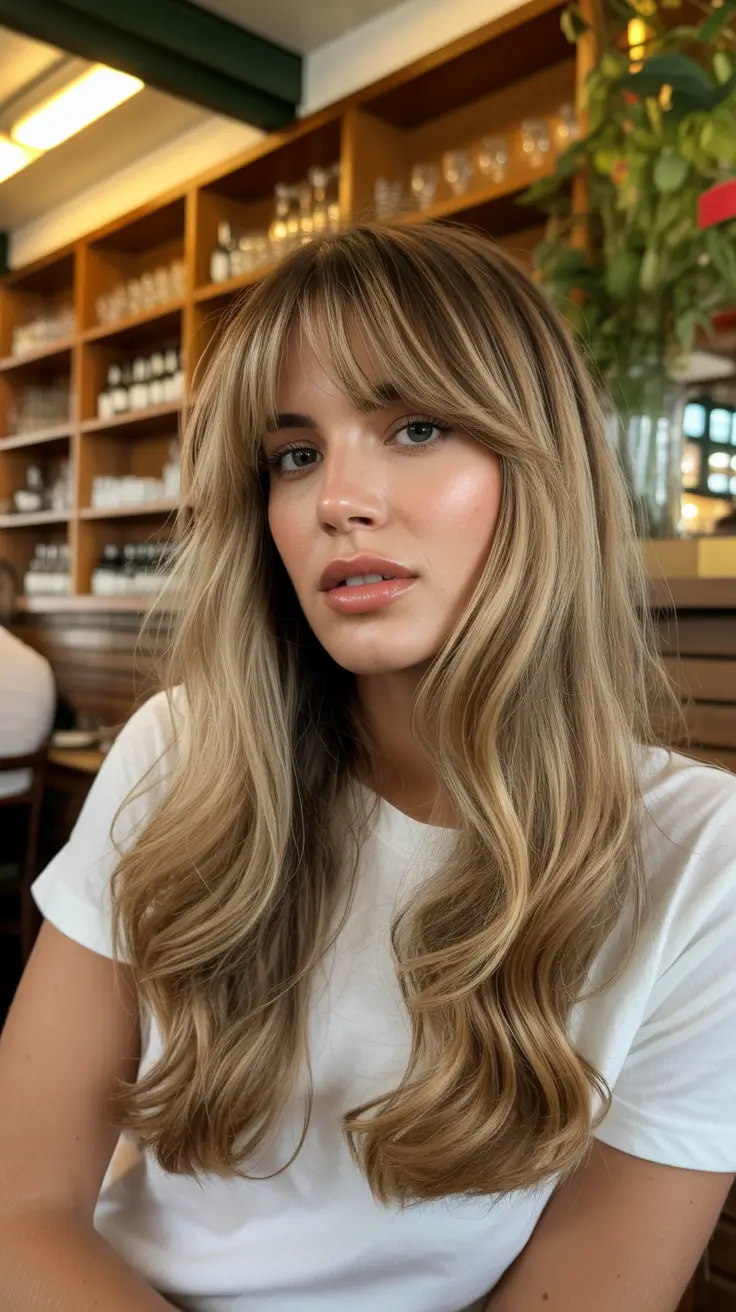 Latest haircut styles 2026 Golden Balayage with Soft Layers