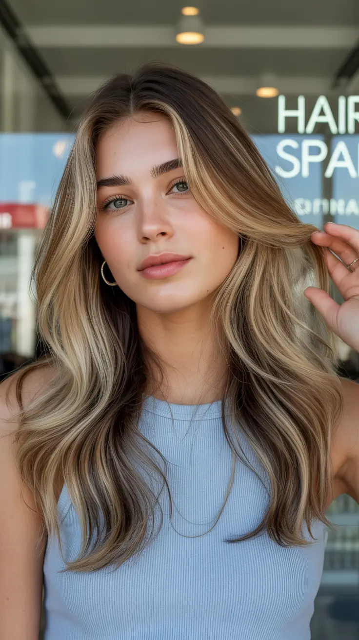 Modern hair color palette 2026 Honey-Gold Balayage Glow