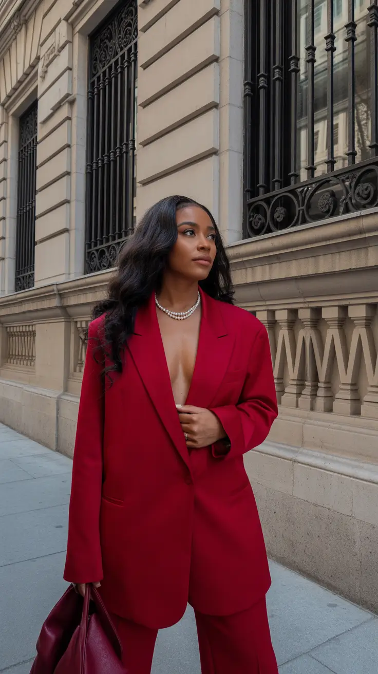 Outfit ideas for Black women 2026 Red Power Move