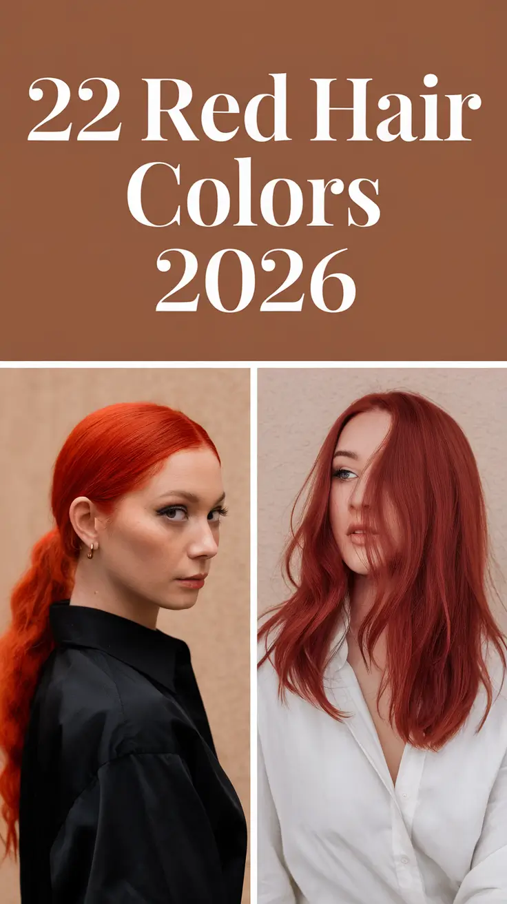 Red Hair Colors 2026: 22 Cherry-Toned Ideas That Will Rule the Year