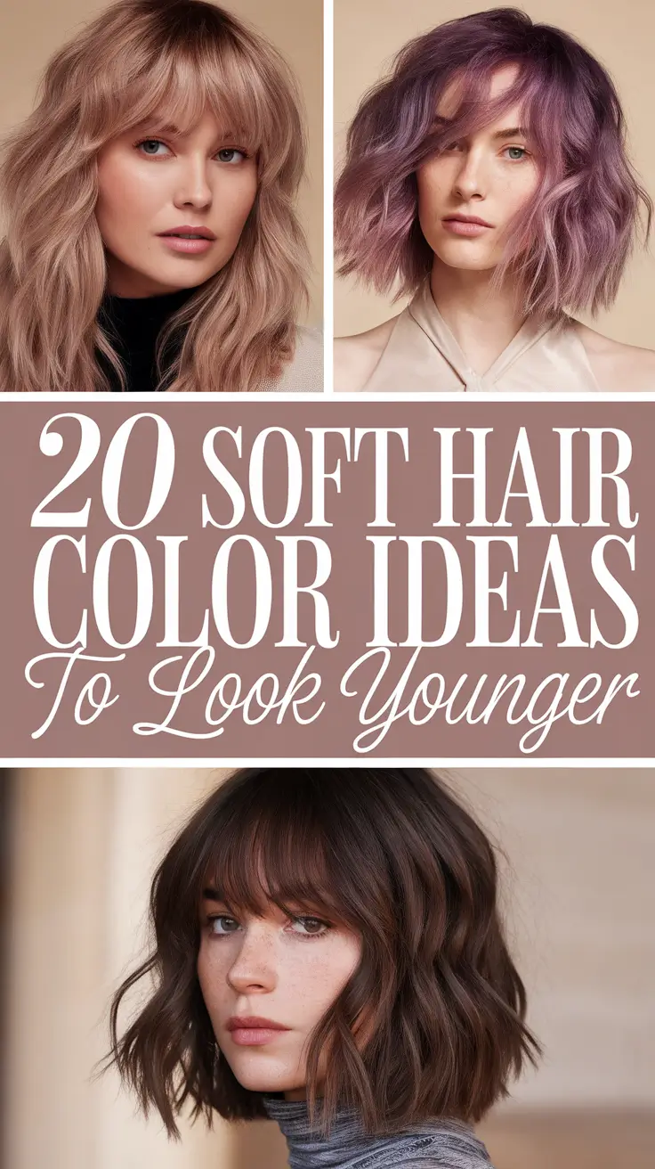Soft Hair Color Ideas to Look Younger 2026: Brunettes, Blondes & Natural Shades That Glow