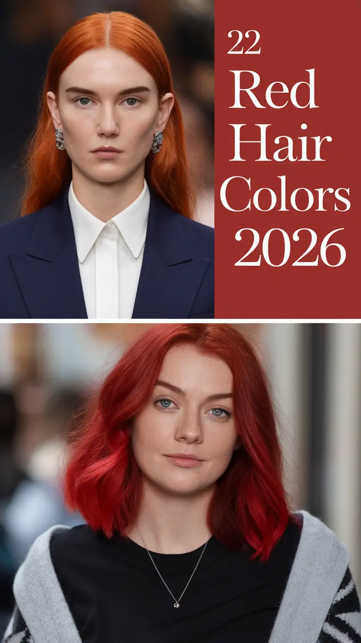 Red Hair Colors 2026: 22 Cherry-Toned Ideas That Will Rule the Year