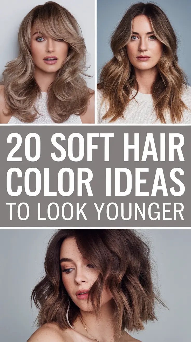 Soft Hair Color Ideas to Look Younger 2026: Brunettes, Blondes & Natural Shades That Glow