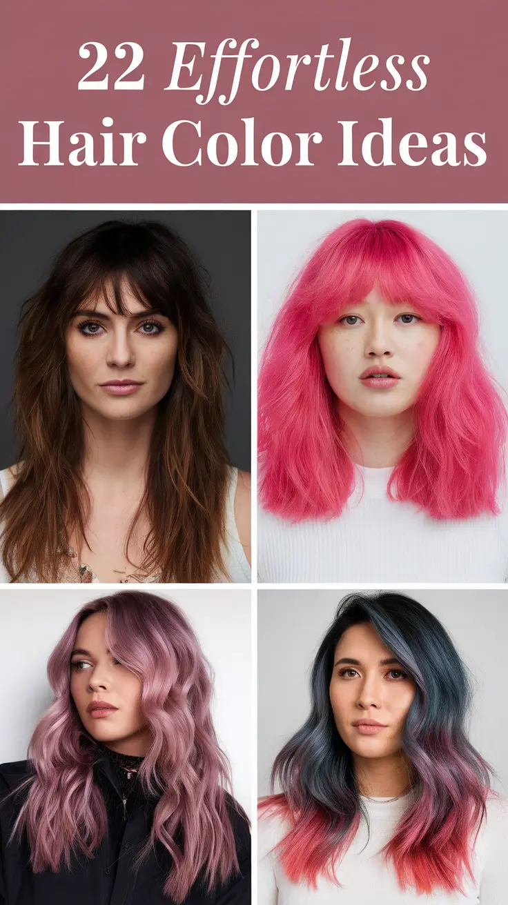 Effortless Hair Color Ideas 2026: Trendy Shades for Brunettes, Blondes & More