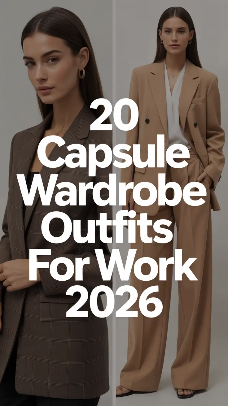 Capsule Wardrobe Outfits for Work 2026: Timeless Minimalist Ideas for Chic Women