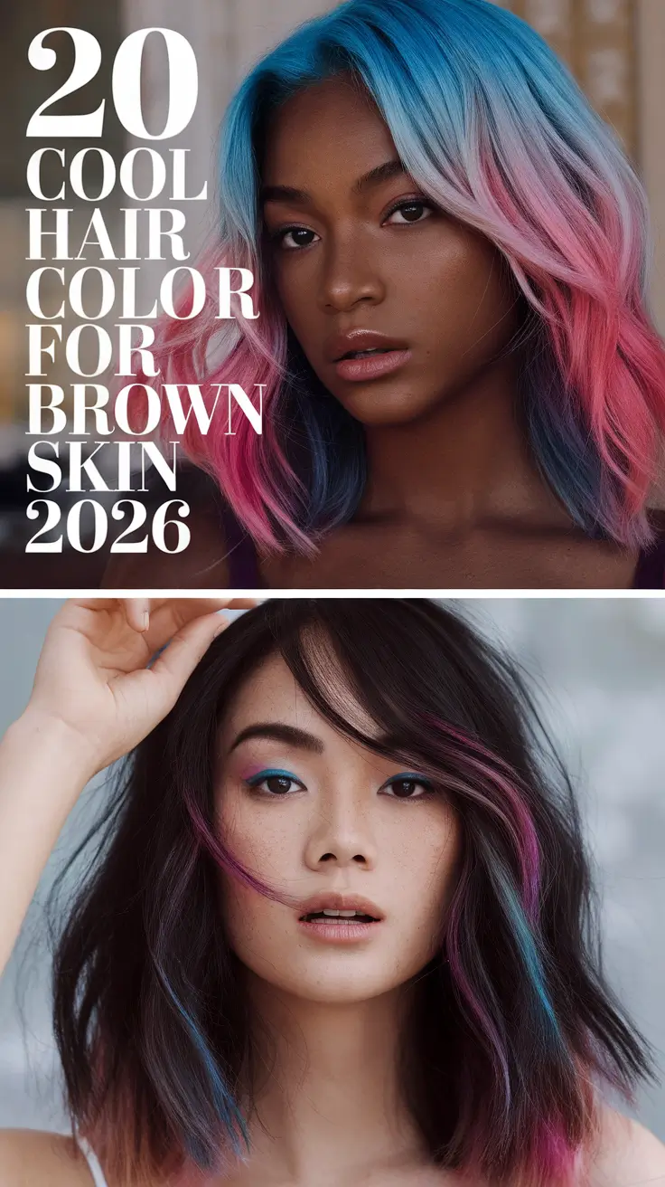 Cool Hair Color for Brown Skin 2026: Trendy Highlights, Red Tones & Natural Chocolate Glow