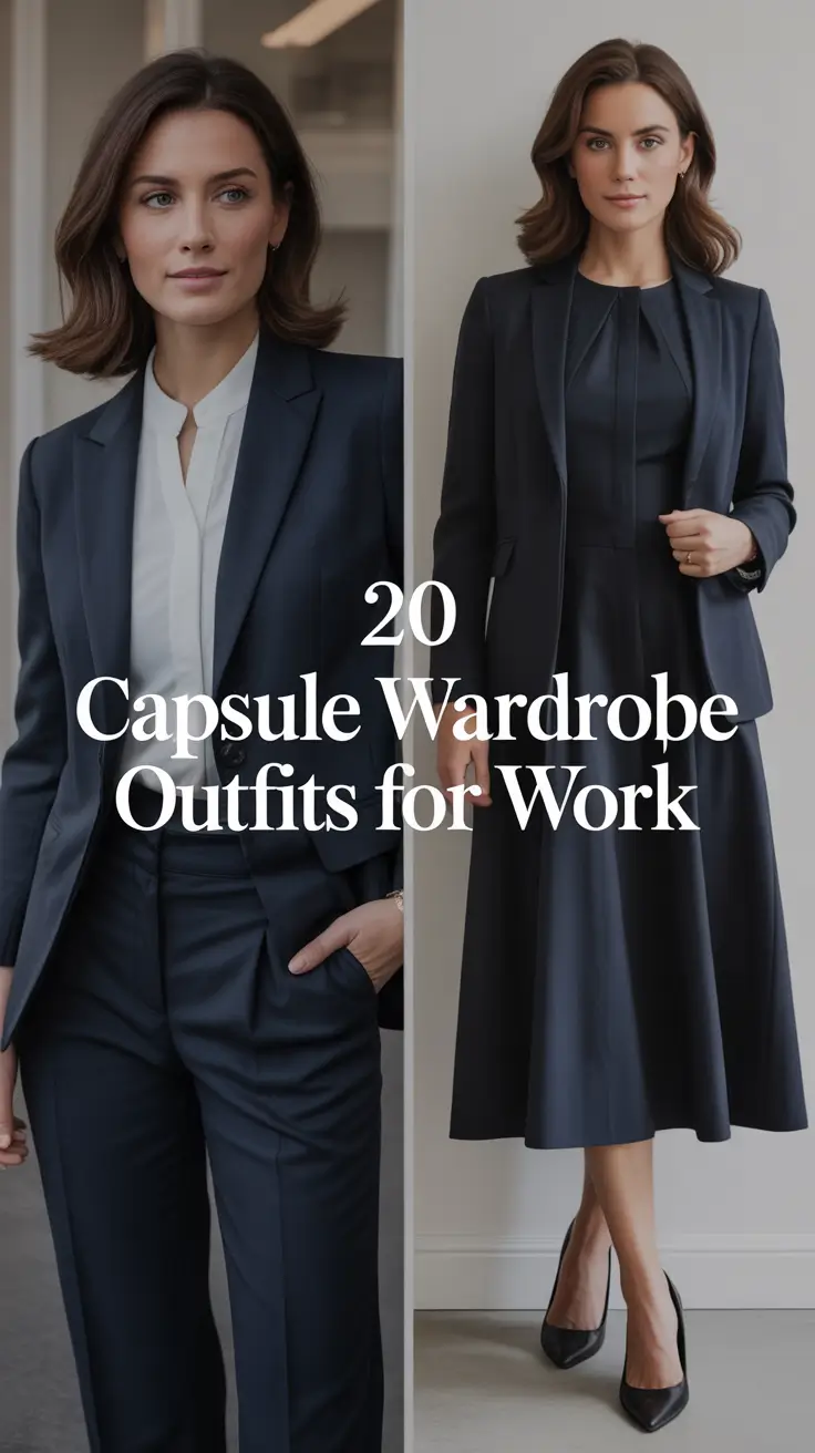 Capsule Wardrobe Outfits for Work 2026: Timeless Minimalist Ideas for Chic Women