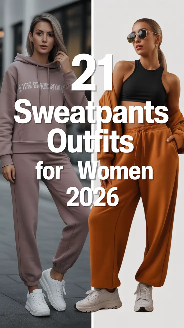 21 Best Sweatpants Outfits for Women 2026 — From Beige to Blue, Cute Streetwear Inspo for Every Season