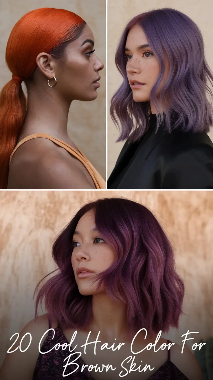 Cool Hair Color for Brown Skin 2026: Trendy Highlights, Red Tones & Natural Chocolate Glow