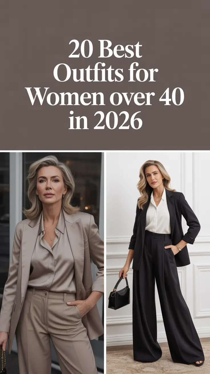 Best Outfits for Women Over 40 in 2026: Elegant, Casual Chic & Effortlessly Modern Looks
