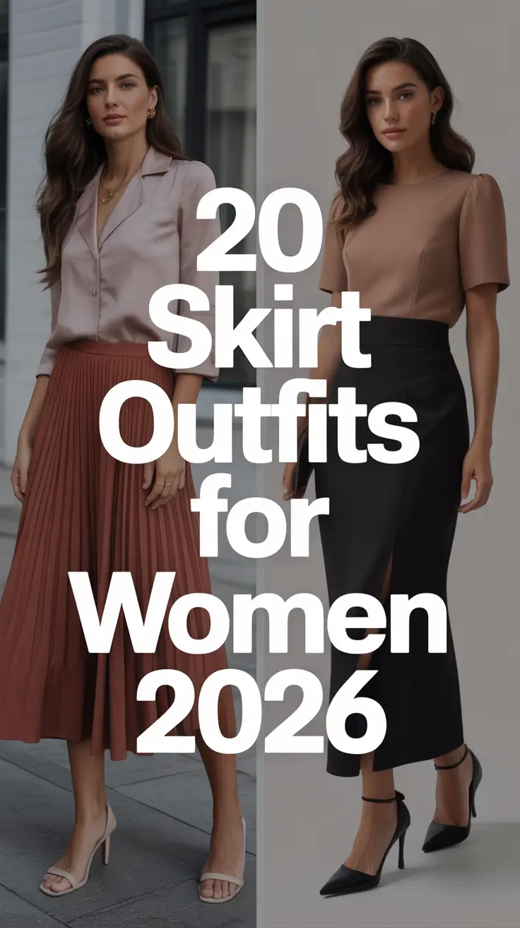 Skirt Outfits for Women 2026: Chic Long, White & Black Looks You’ll Love All Year