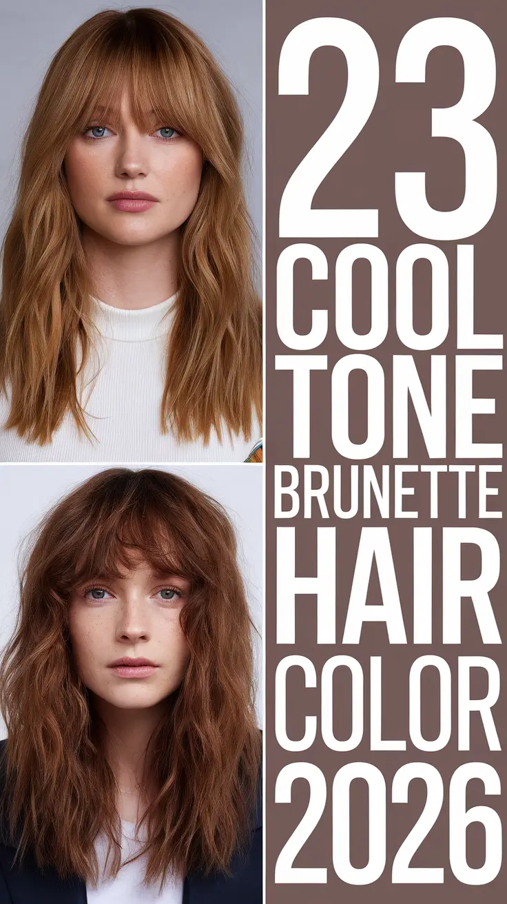 Cool-Tone Brunette Hair Color 2026: Expensive-Looking Ideas and Shades for Every Season