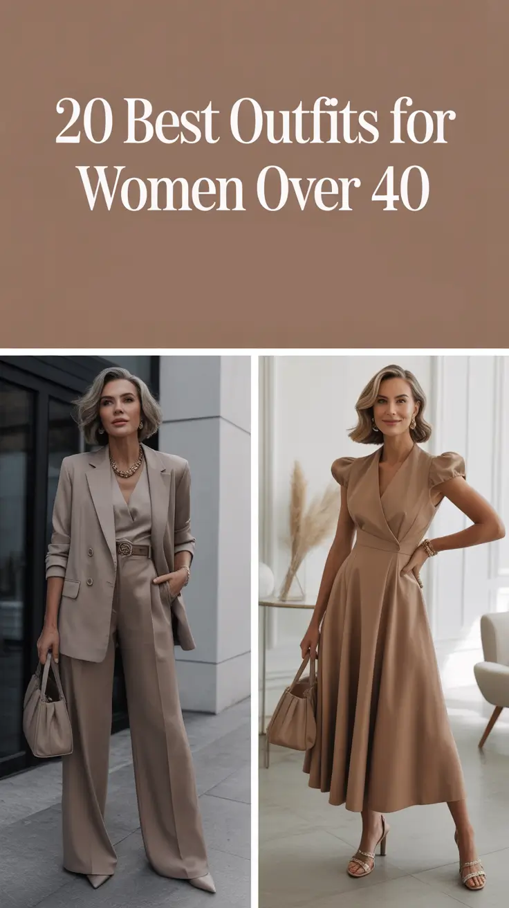 Best Outfits for Women Over 40 in 2026: Elegant, Casual Chic & Effortlessly Modern Looks