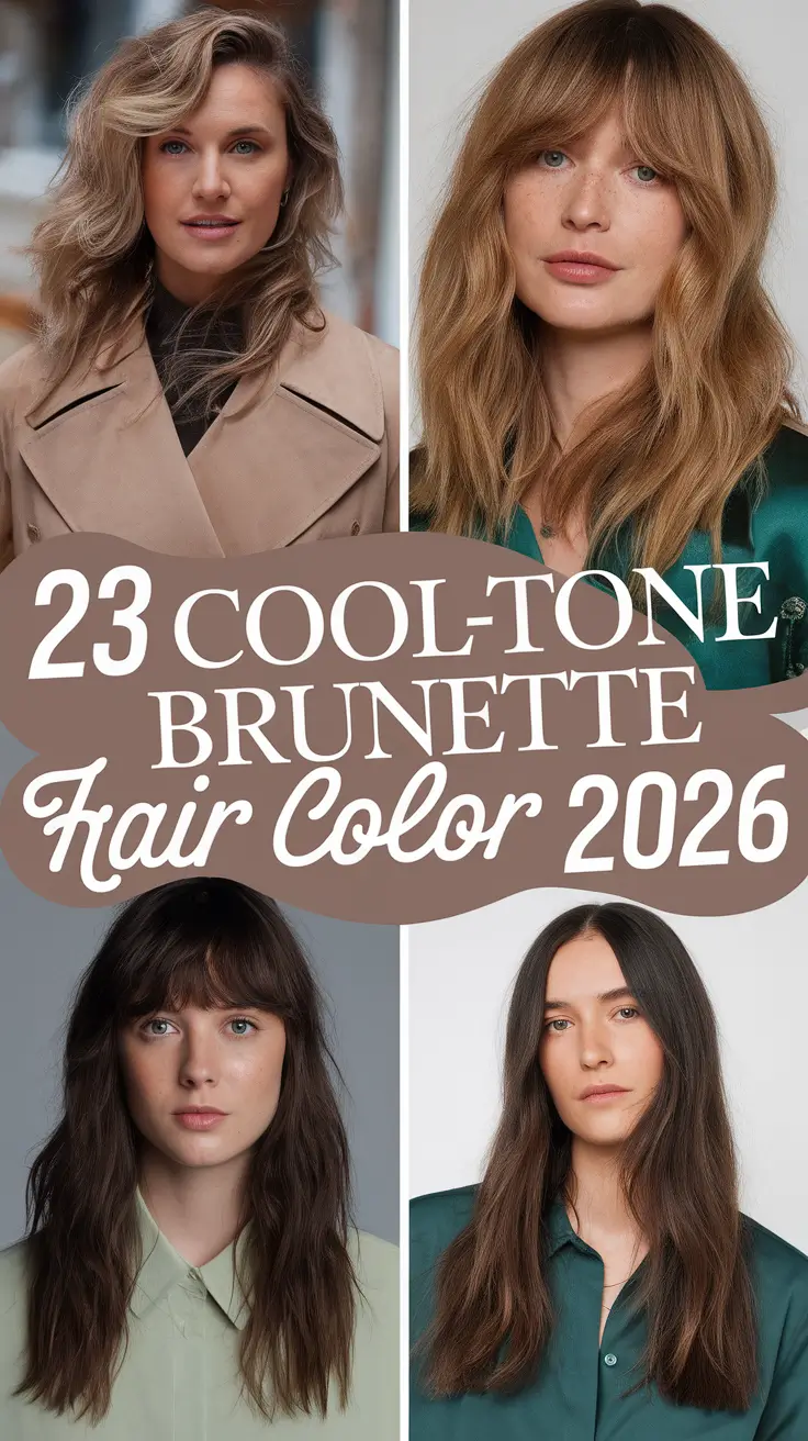 Cool-Tone Brunette Hair Color 2026: Expensive-Looking Ideas and Shades for Every Season