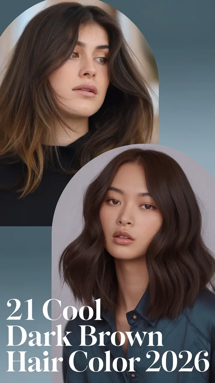 Cool Dark Brown Hair Color 2026: Rich, Chic & Modern Ideas for Brunettes