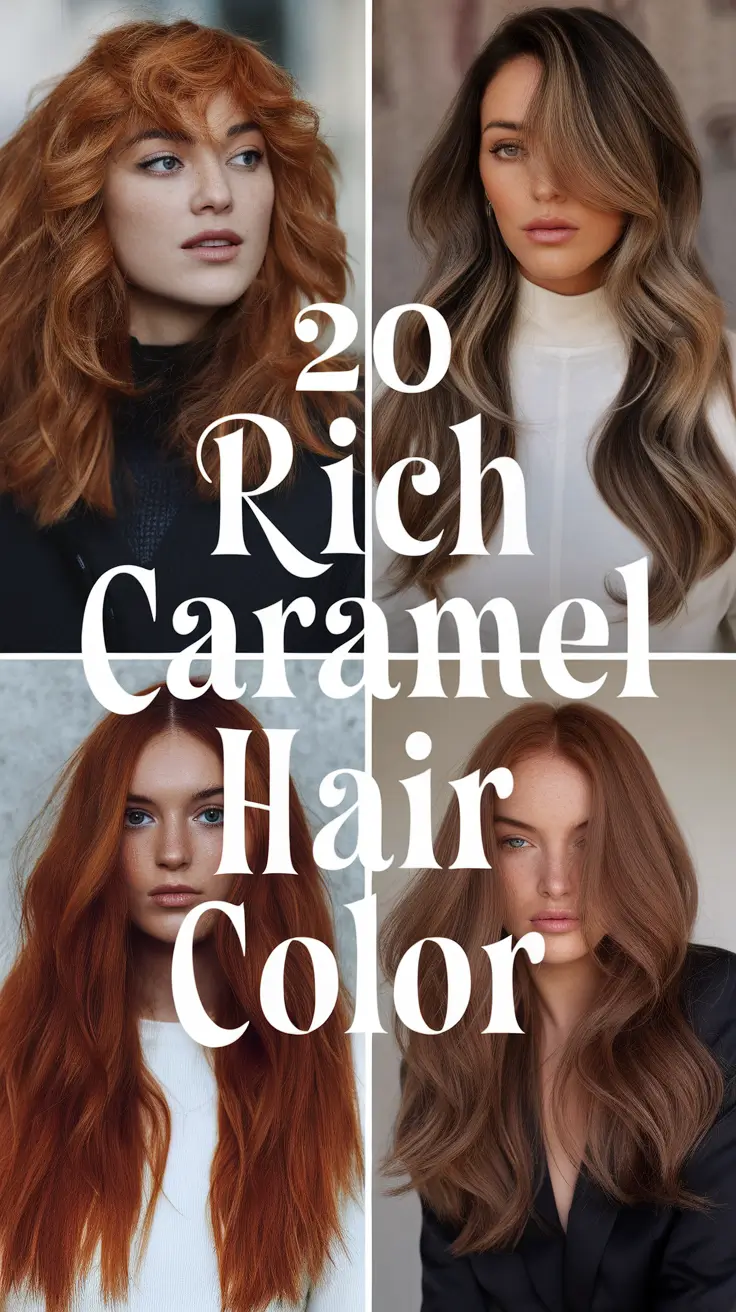 Rich Caramel Hair Color 2026: Honey Golden Balayage & Modern Caramel Hair Ideas