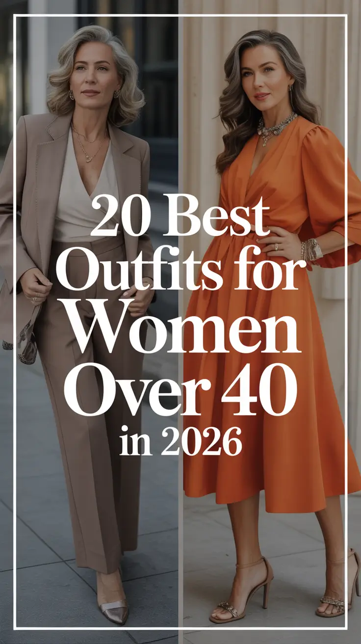 Best Outfits for Women Over 40 in 2026: Elegant, Casual Chic & Effortlessly Modern Looks