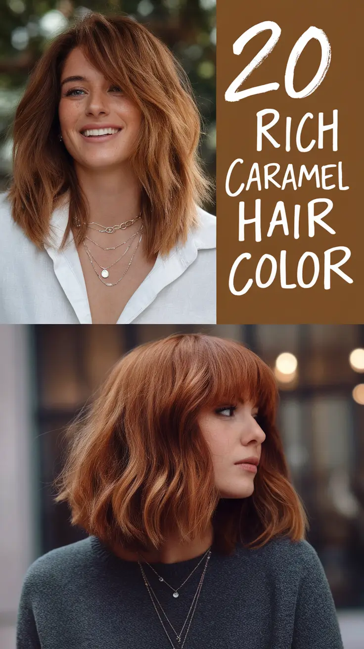 Rich Caramel Hair Color 2026: Honey Golden Balayage & Modern Caramel Hair Ideas