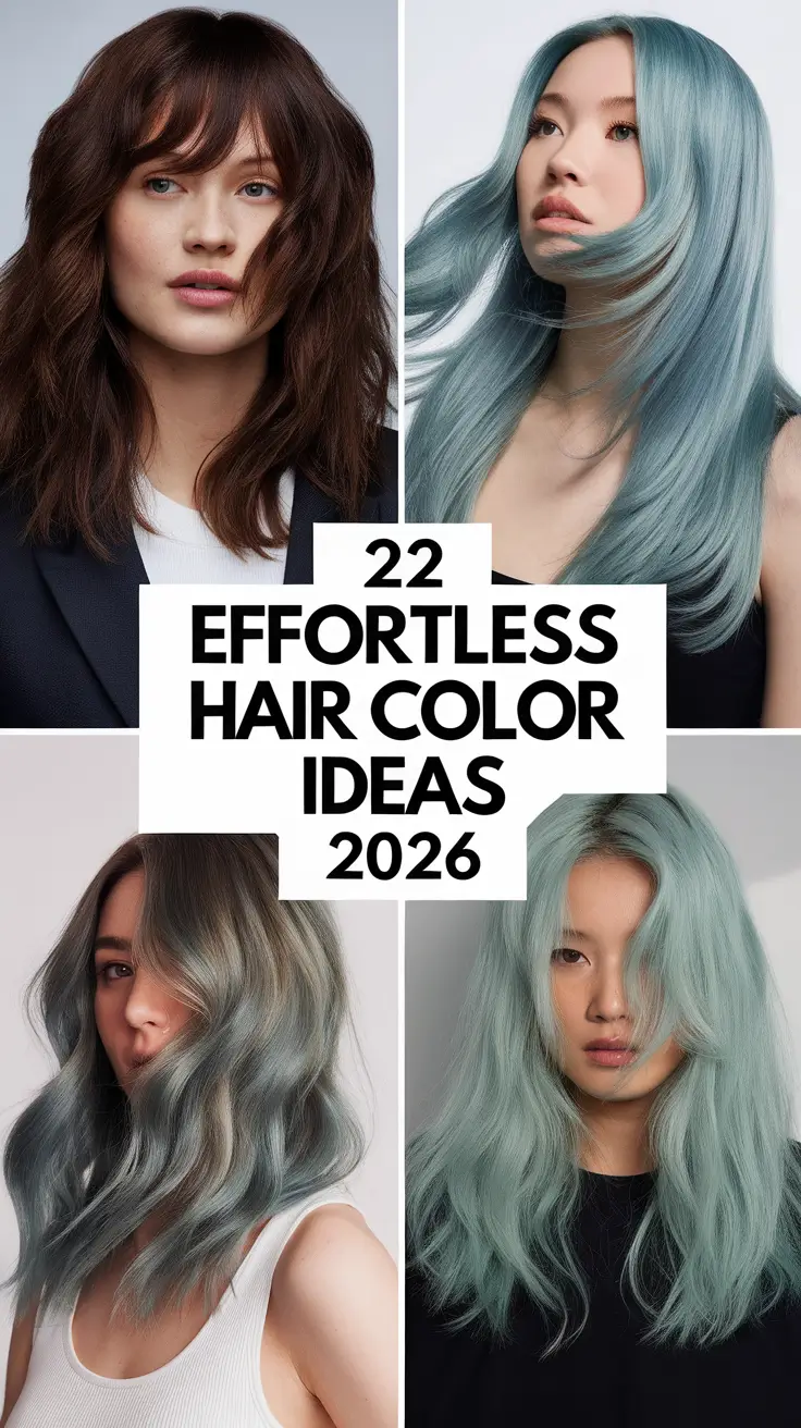 Effortless Hair Color Ideas 2026: Trendy Shades for Brunettes, Blondes & More