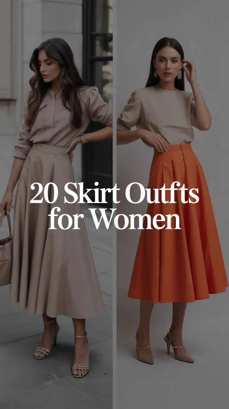 Skirt Outfits for Women 2026: Chic Long, White & Black Looks You’ll Love All Year