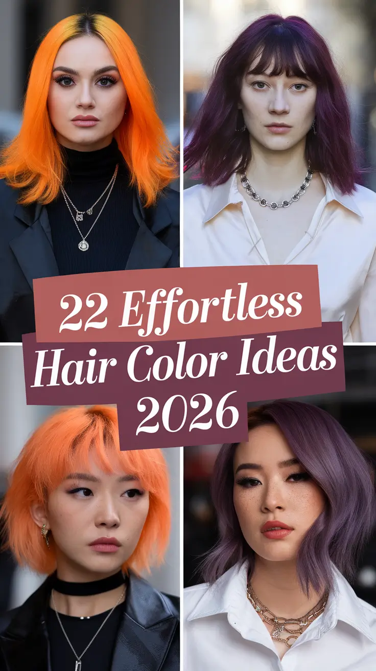Effortless Hair Color Ideas 2026: Trendy Shades for Brunettes, Blondes & More