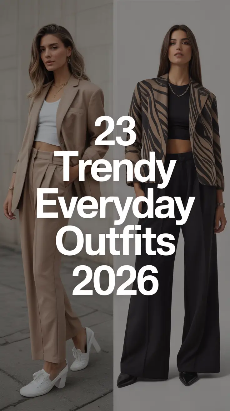 Trendy Everyday Outfits 2026: Chic, Classy & Casual Outfit Ideas for Modern Women