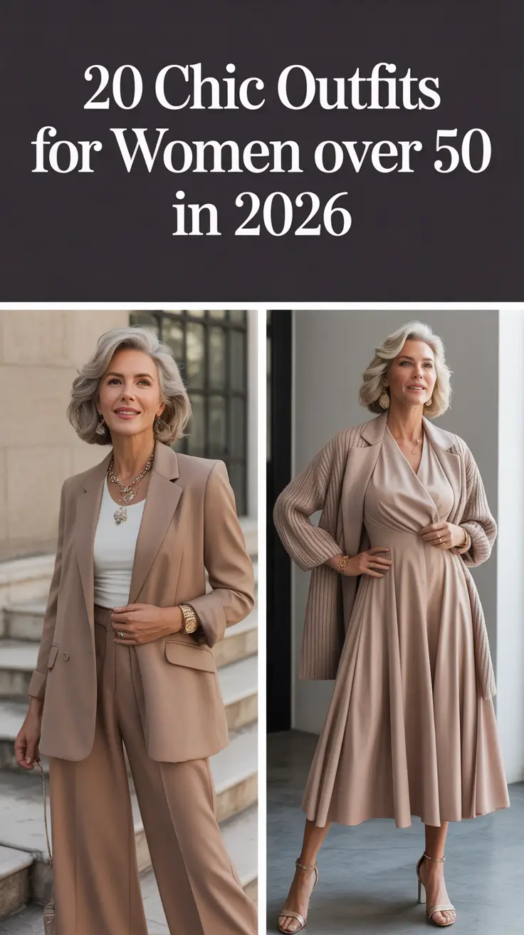 Chic Outfits for Women Over 50 in 2026: Classic and Modern Looks That Feel Effortless