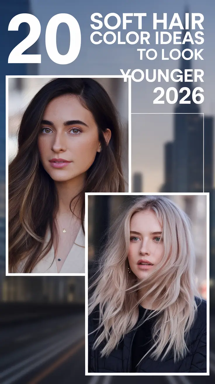 Soft Hair Color Ideas to Look Younger 2026: Brunettes, Blondes & Natural Shades That Glow